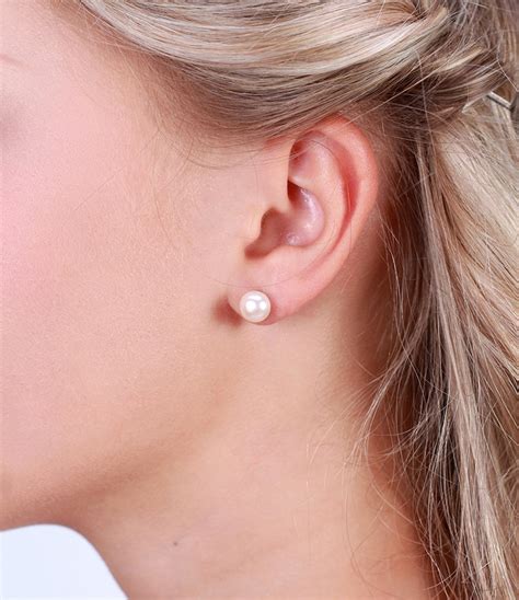 etsy pearl stud earrings|real pearl earrings studs.